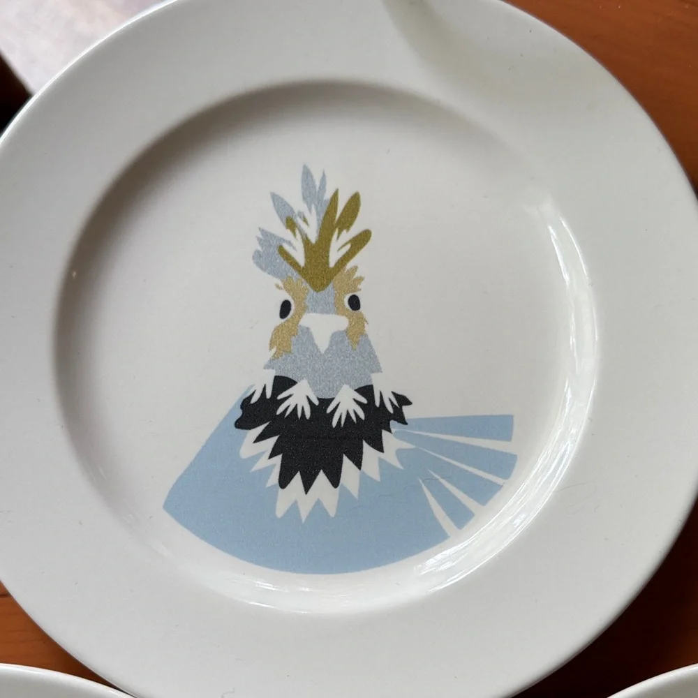 IKEA Unique Bird Plate Romania RARE HTF 8 3/8